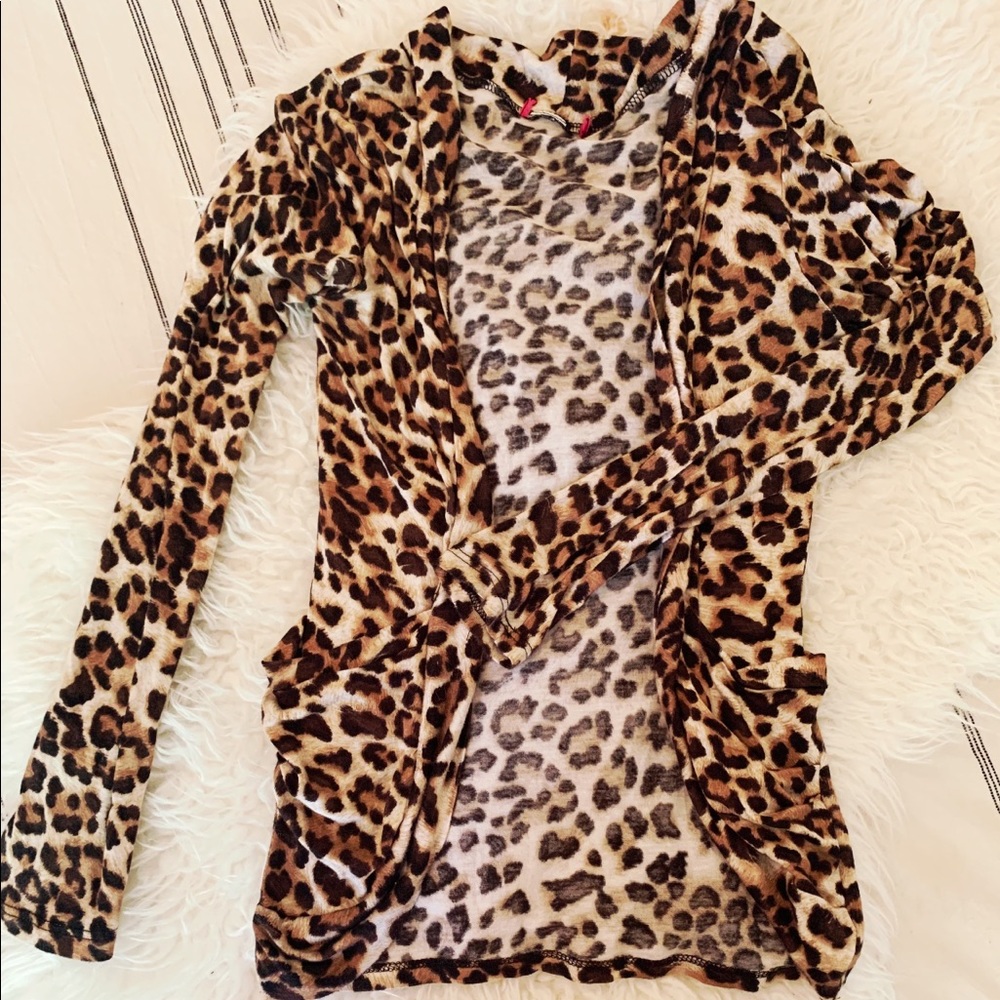 Cheetah Print Cardigan